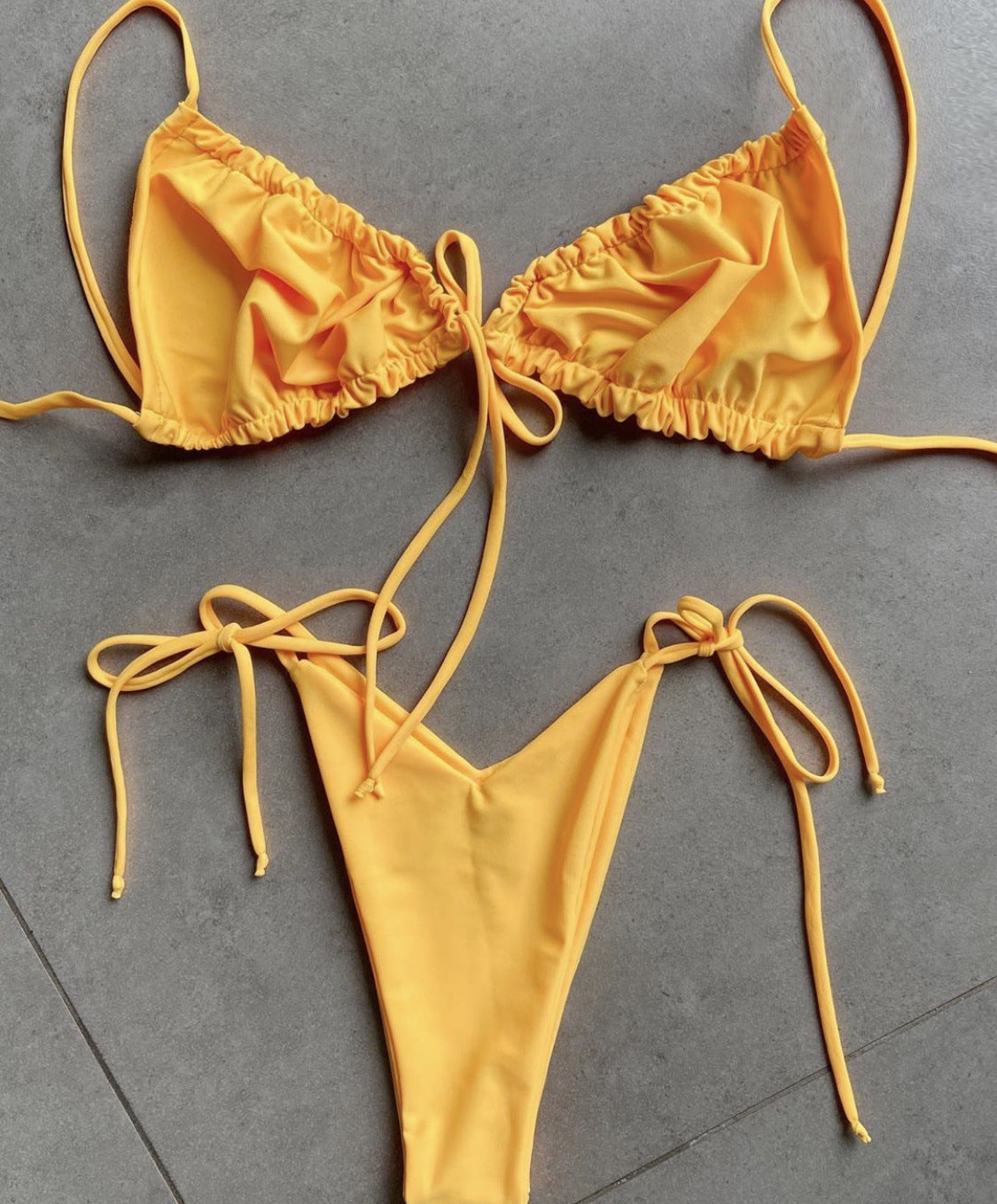 Stuttgart | Bequemer Solid Split Bikini-Badeanzug