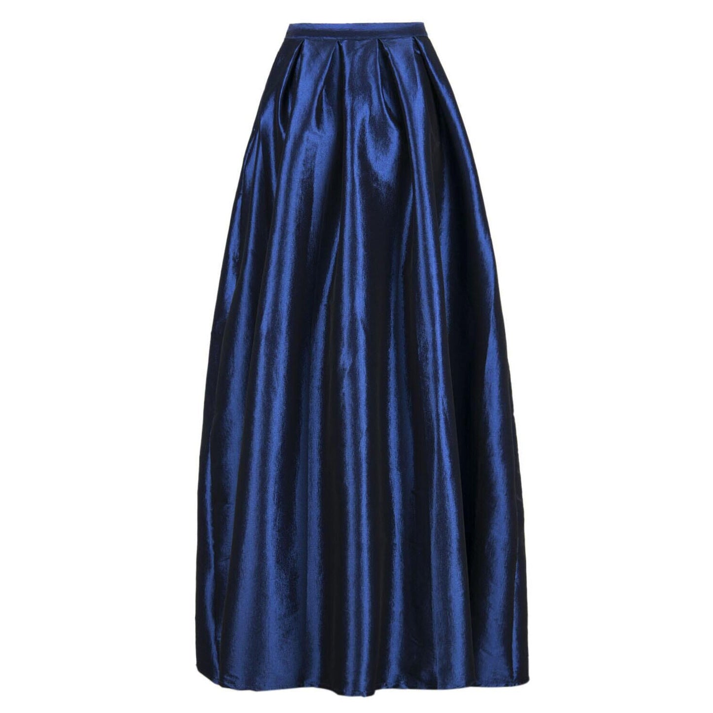 Ladies High-Waist Pleated Maxi Skirt Ivyshape