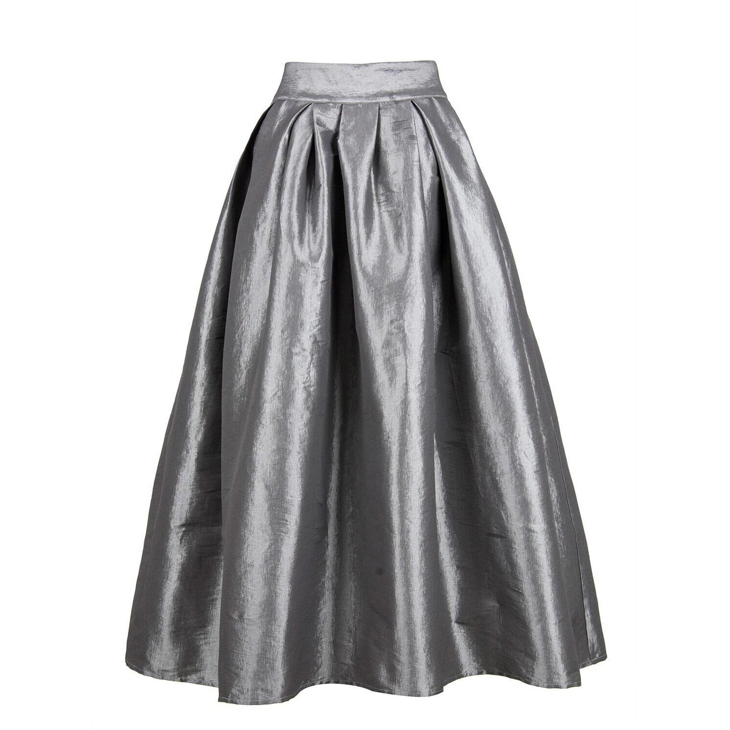 Ladies High-Waist Pleated Maxi Skirt Ivyshape
