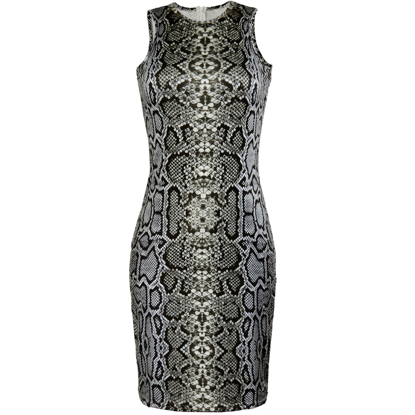Women's Shiny Snake Leather Body-Hugging Dress Ivyshape