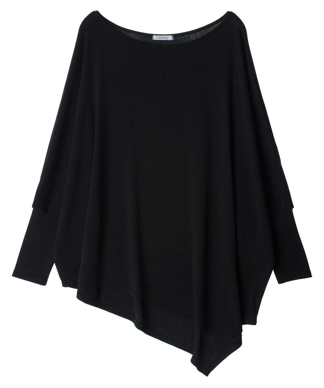 Women Oversize Sweatshirt with asymmetrical hem Ivyshape