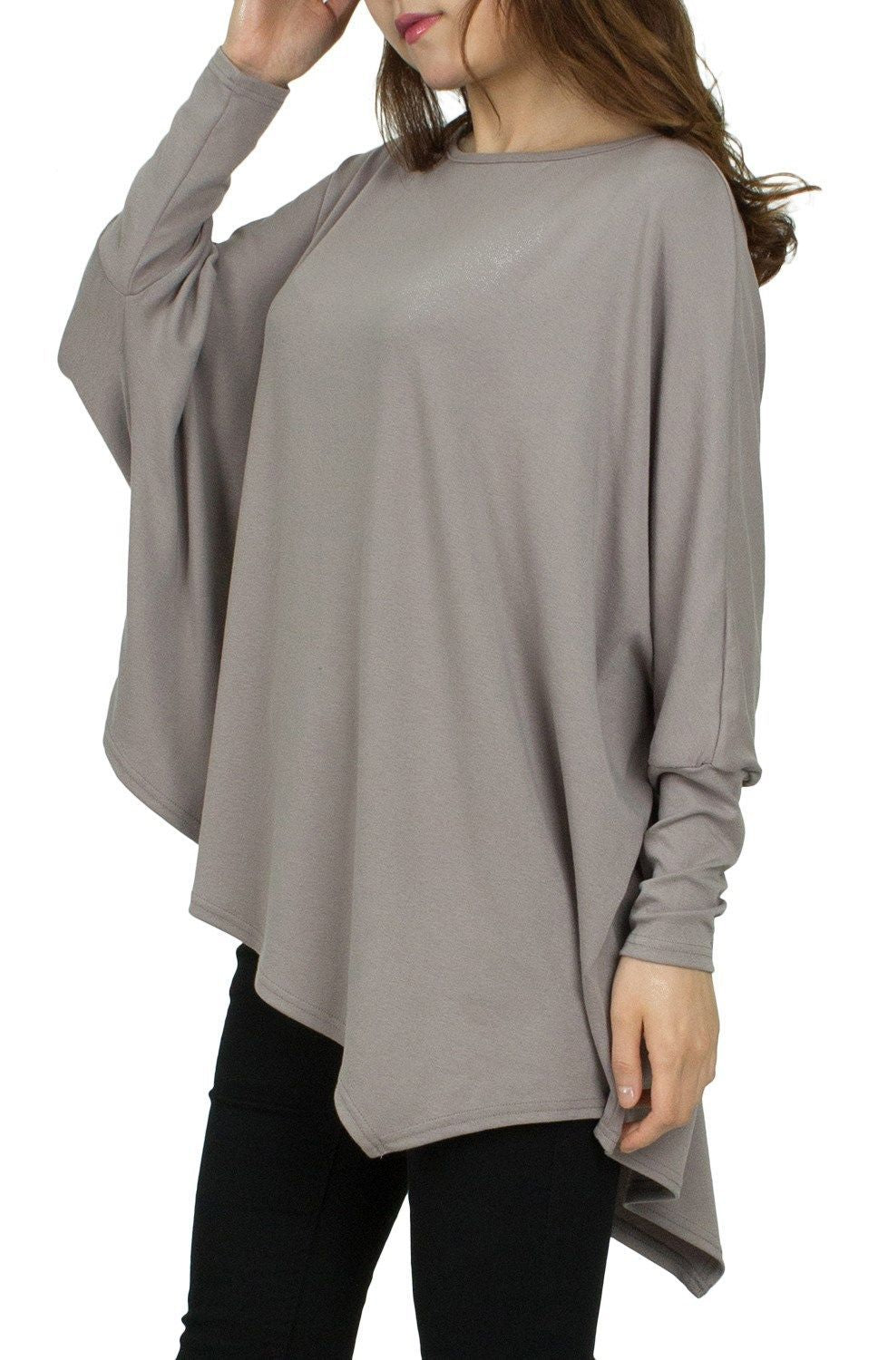 Women Oversize Sweatshirt with asymmetrical hem Ivyshape