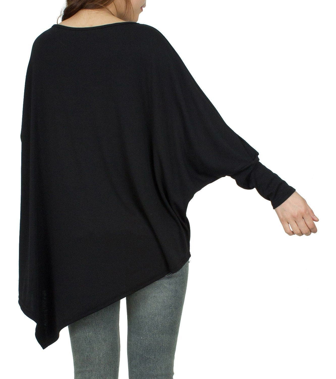 Women Oversize Sweatshirt with asymmetrical hem Ivyshape