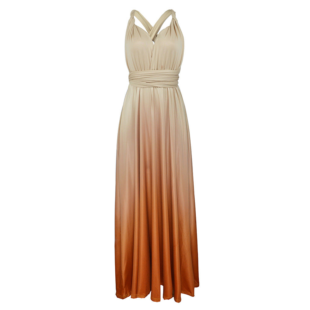 Women's Elegant Ombre Maxi Dress Ivyshape
