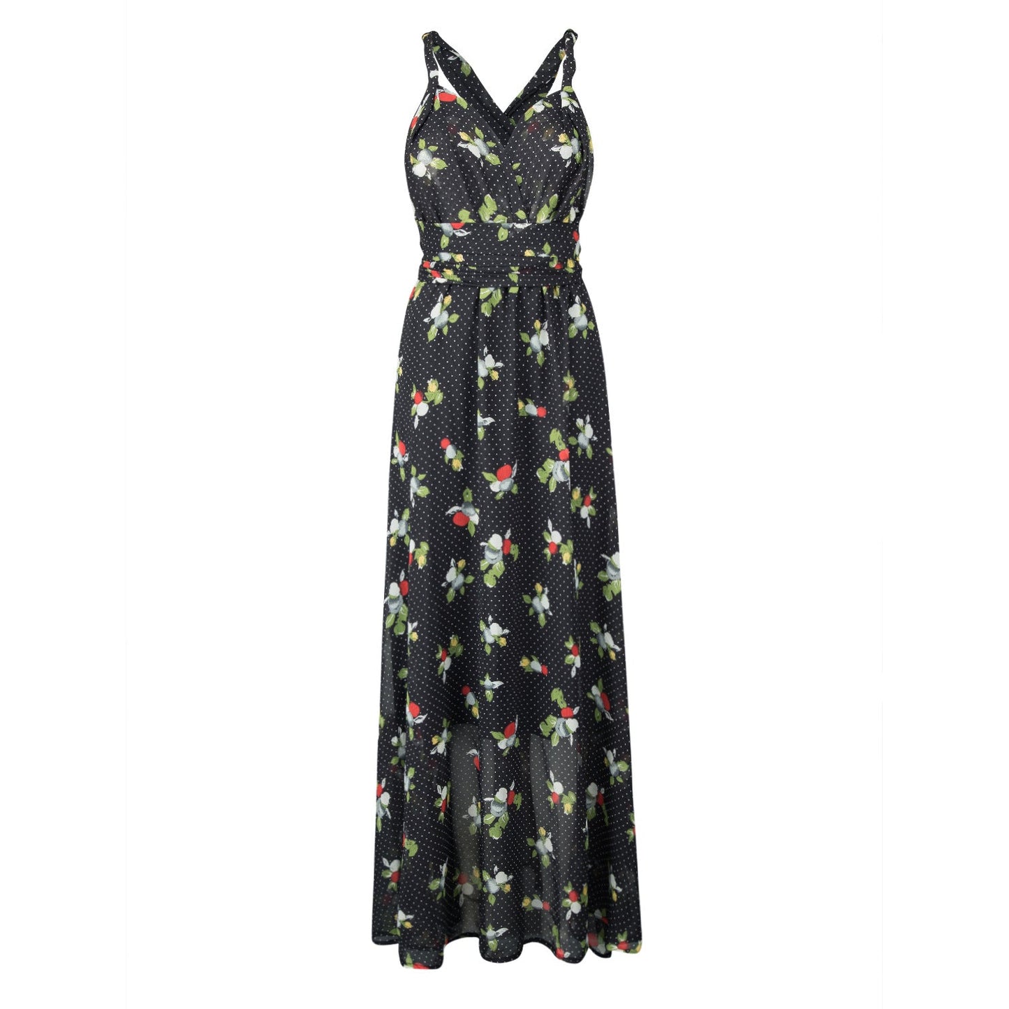 Women Flower Maxi Dress Ivyshape