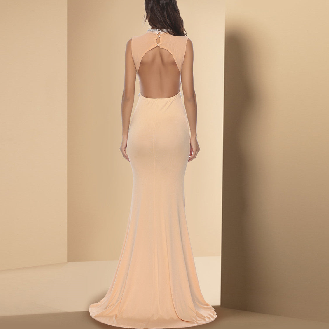 Women's Elegant High-Slit Evening Dress Ivyshape