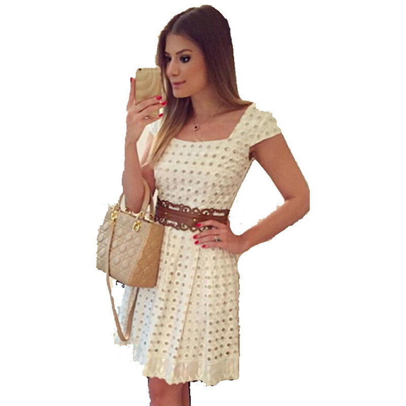 Women's structured A-line dress Ivyshape