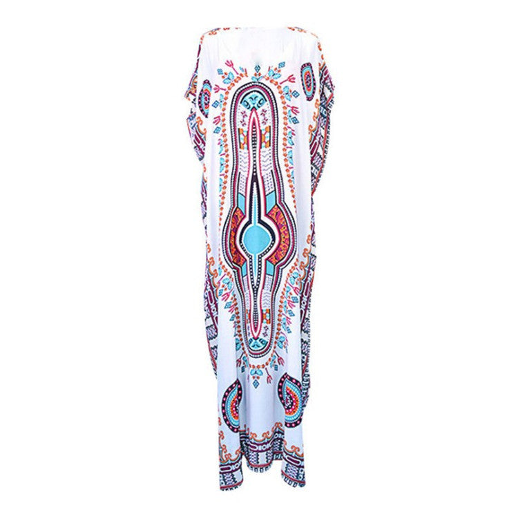 Women Oversize Kaftan with Vibrant Embroideries Ivyshape