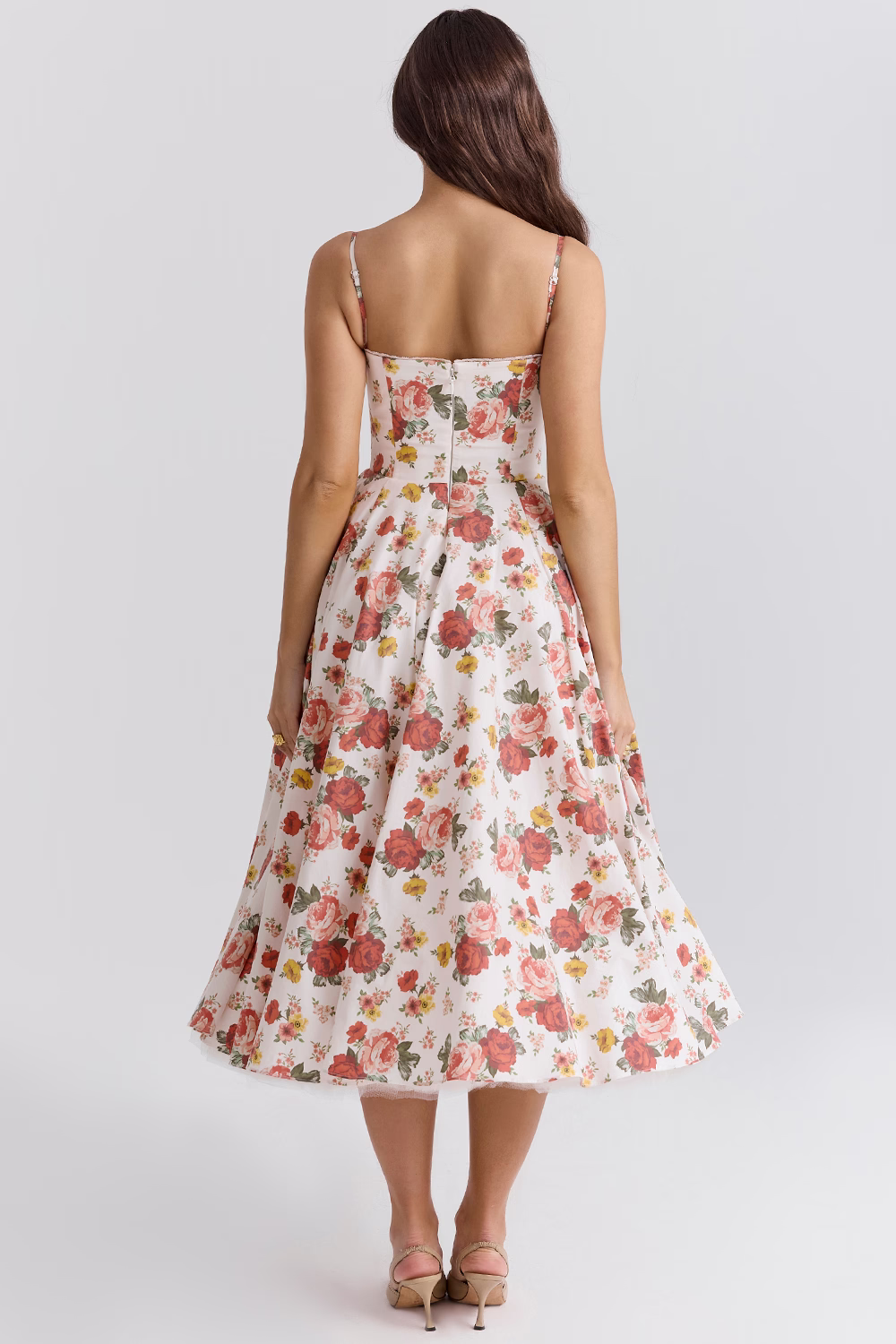 Celestia™ | Royal Satin Midi Dress