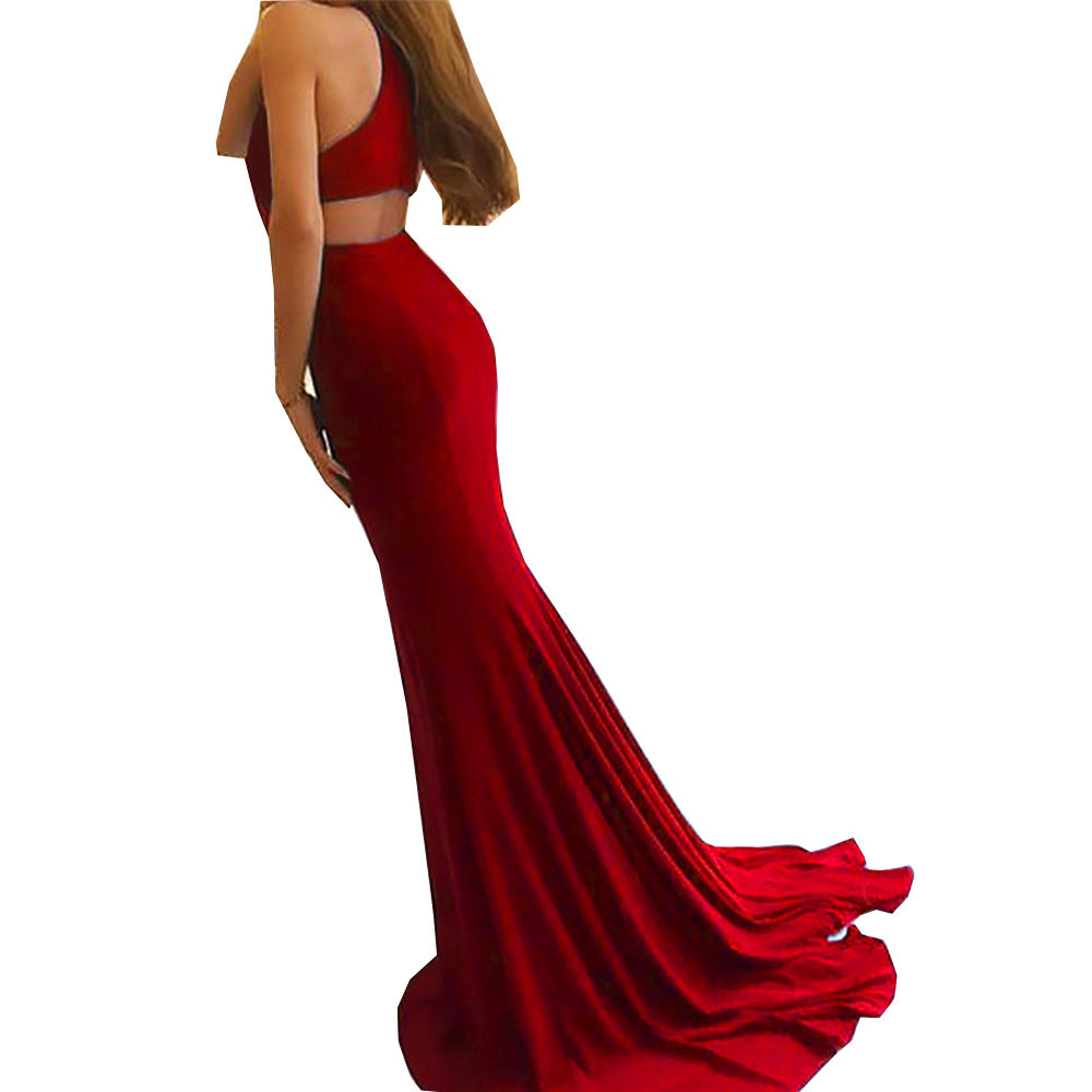 Women's Elegant High-Slit Evening Dress Ivyshape