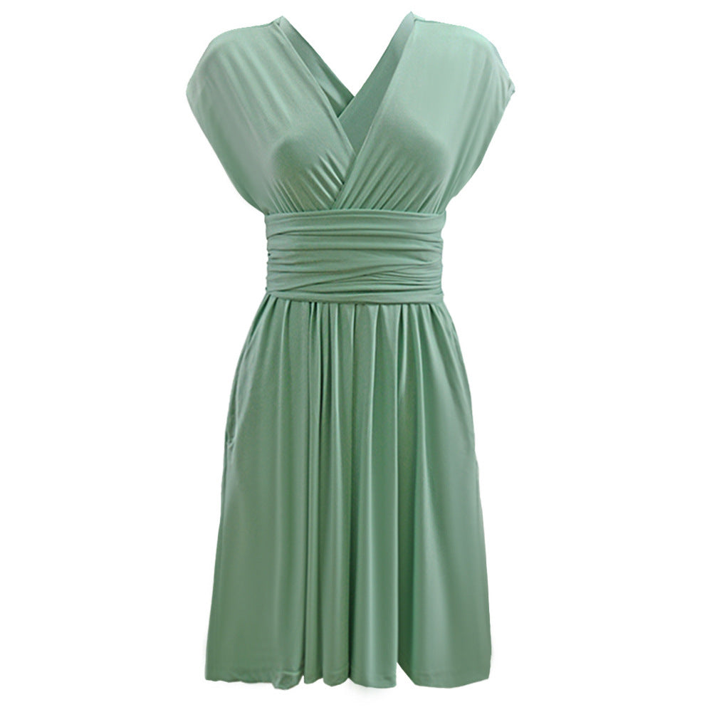 Ladies Versatile Wrap Dress Ivyshape