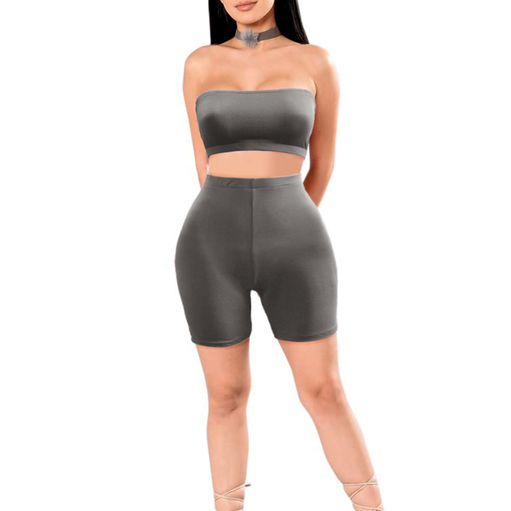 Women's Strapless Loungewear Set Ivyshape