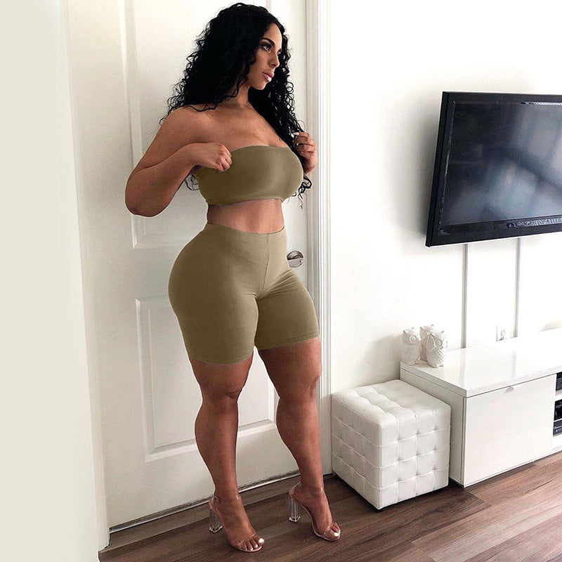 Women's Strapless Loungewear Set Ivyshape