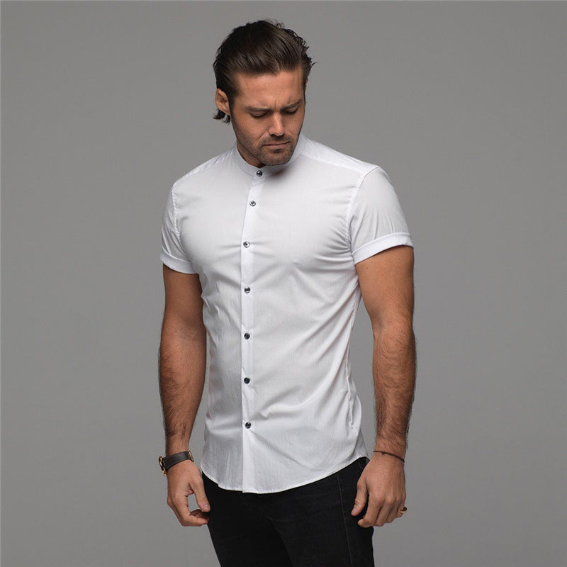 Andres - Camicia slim fit a maniche corte
