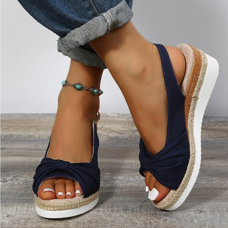 Ivyshape | Orthopedic Peep-Toe Wedges