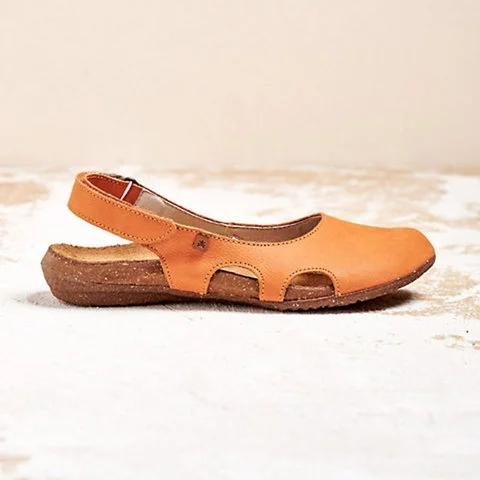 Avenelle™ | Leather Slingback Comfort Flats