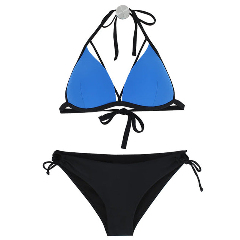 Ladies triangle bikini with innovative cut and stylish straps Ivyshape