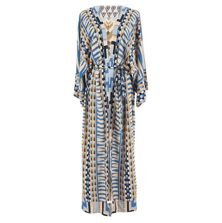 Women's Colorful Kimono with Loose Fit and Unique Pattern Ivyshape