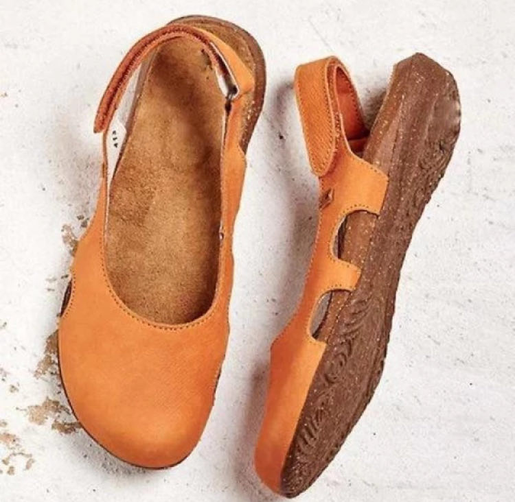 Avenelle™ | Leather Slingback Comfort Flats