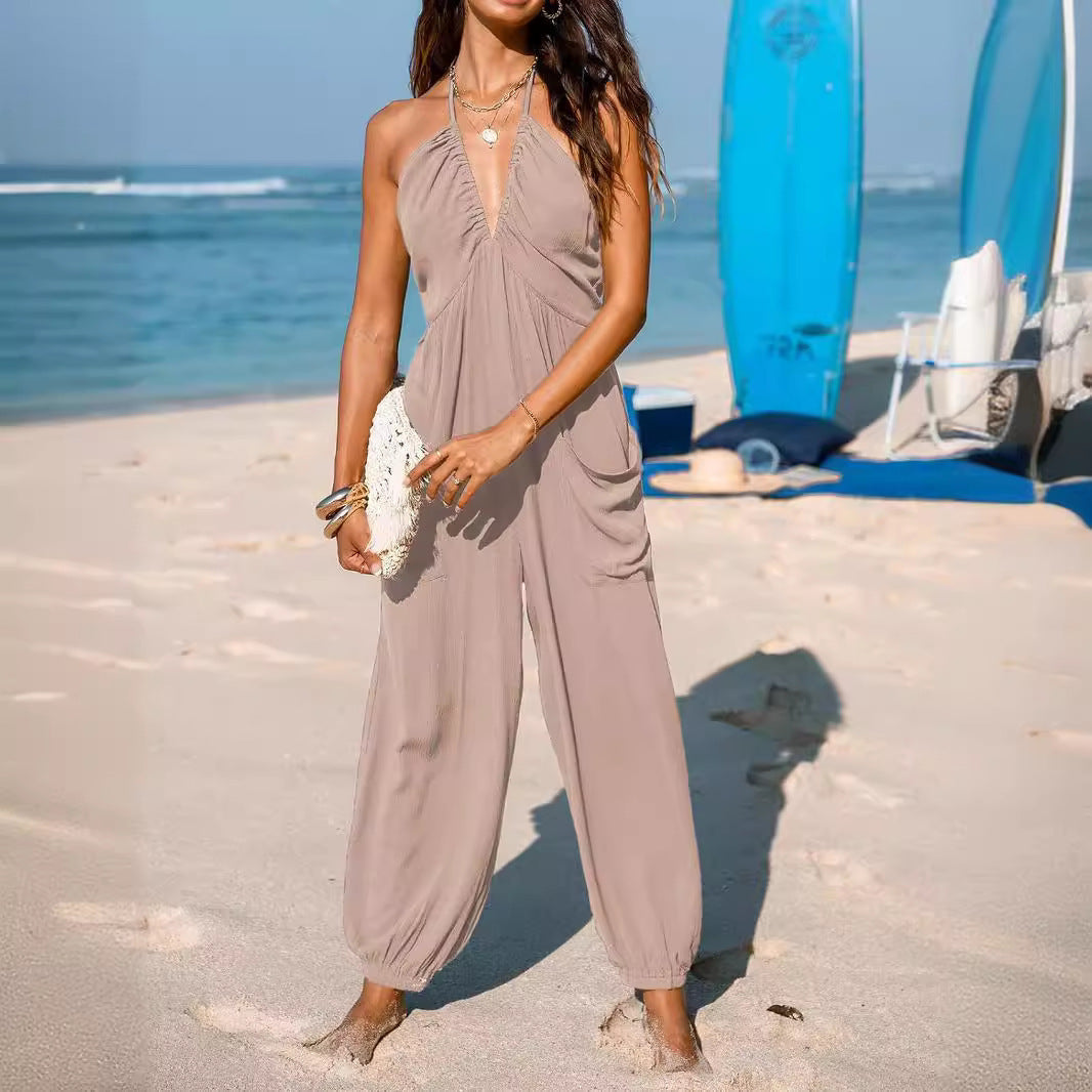 Siena - Mono de playa con cuello halter