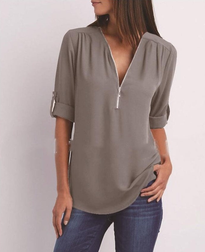 Valeria - Camicetta con zip