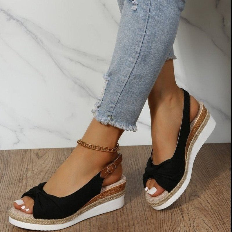 Ivyshape | Orthopedic Peep-Toe Wedges