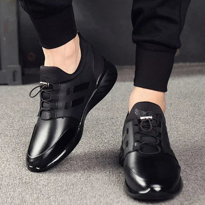 UrbanCore™ | Black Slip-On Performance Sneakers