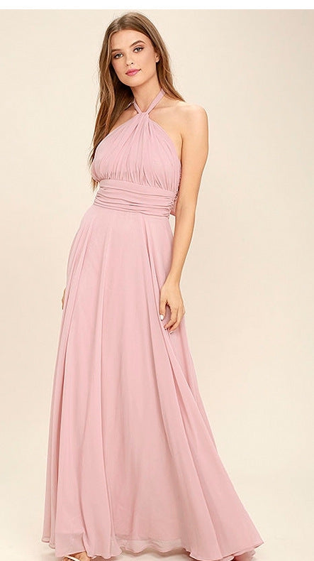 Ladies Neckline A-Line Evening Dress Ivyshape