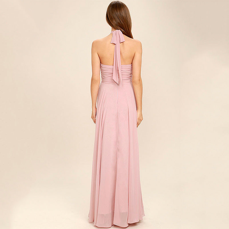 Ladies Neckline A-Line Evening Dress Ivyshape