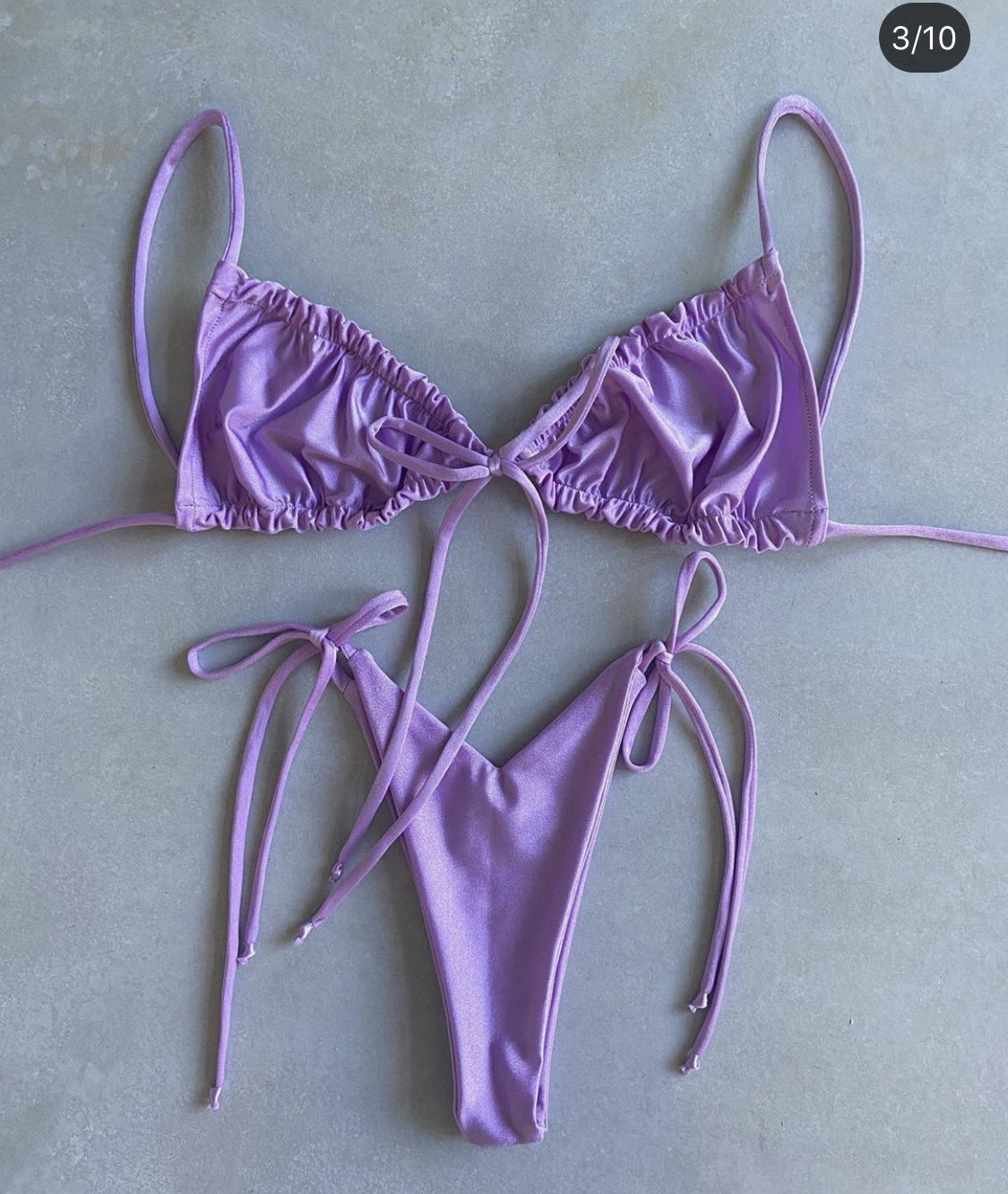 Stuttgart | Bequemer Solid Split Bikini-Badeanzug