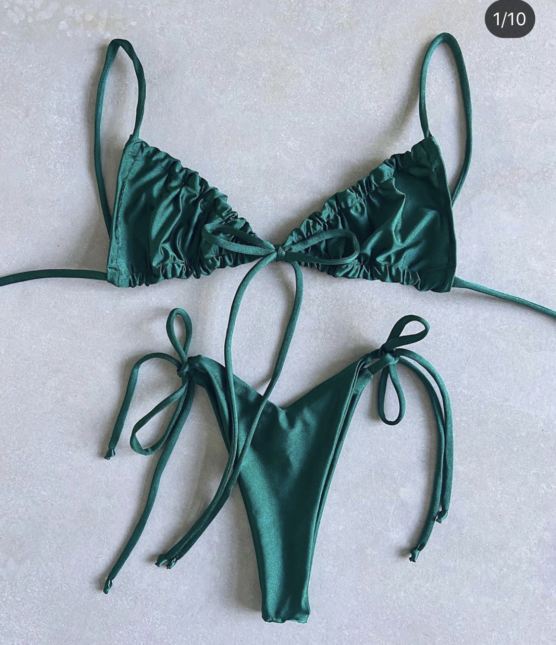 Stuttgart | Bequemer Solid Split Bikini-Badeanzug