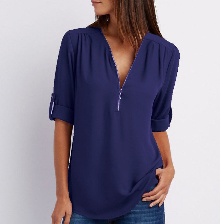 Valeria - Camicetta con zip