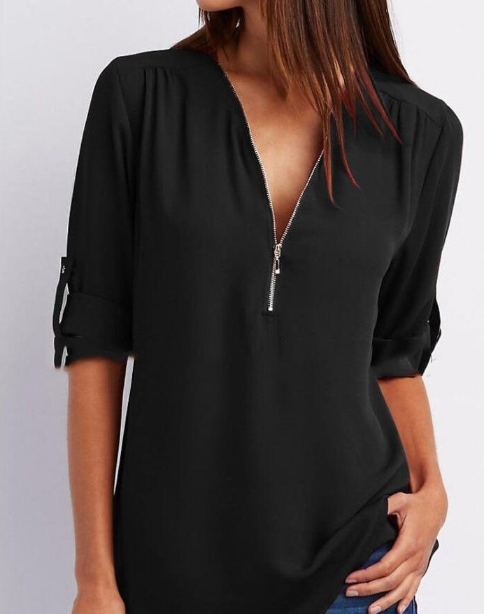 Valeria - Camicetta con zip
