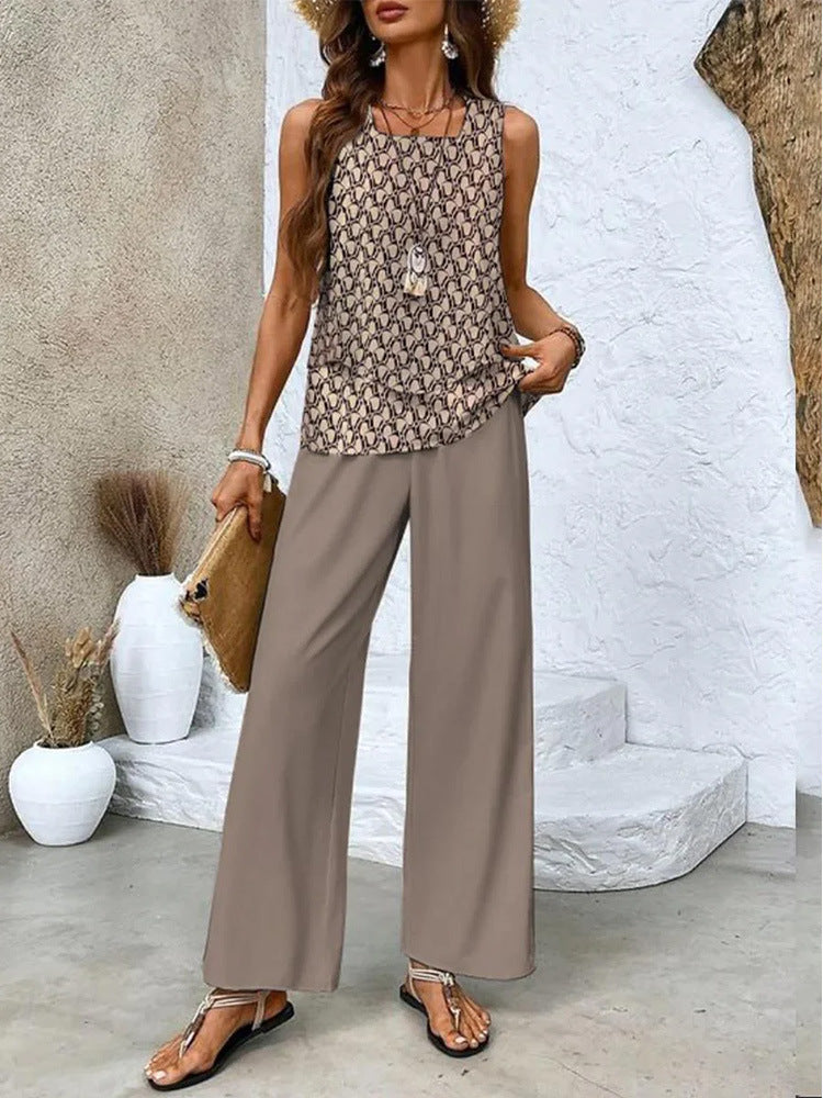 Lina - Two-piece handleless set with floral print