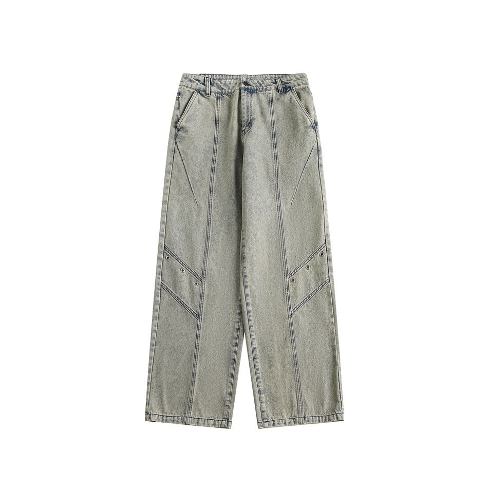 Faelynn | Jeans retro lavati alla moda per uomo e donna