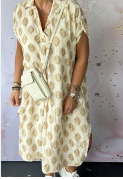 Laura - Midi vestido vestidos midi estilo camisero