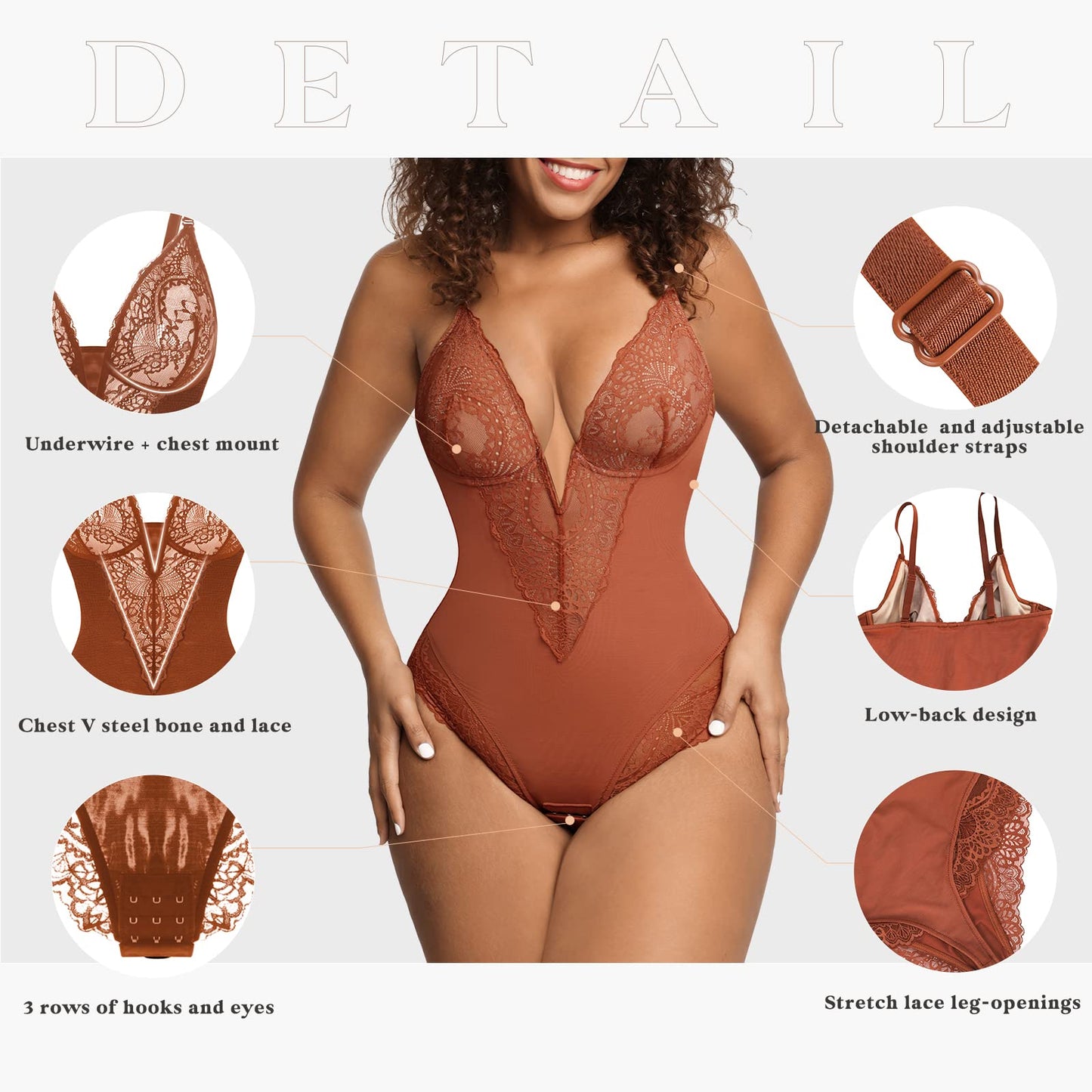 Alessi™ | Flattering lace fit bodysuit