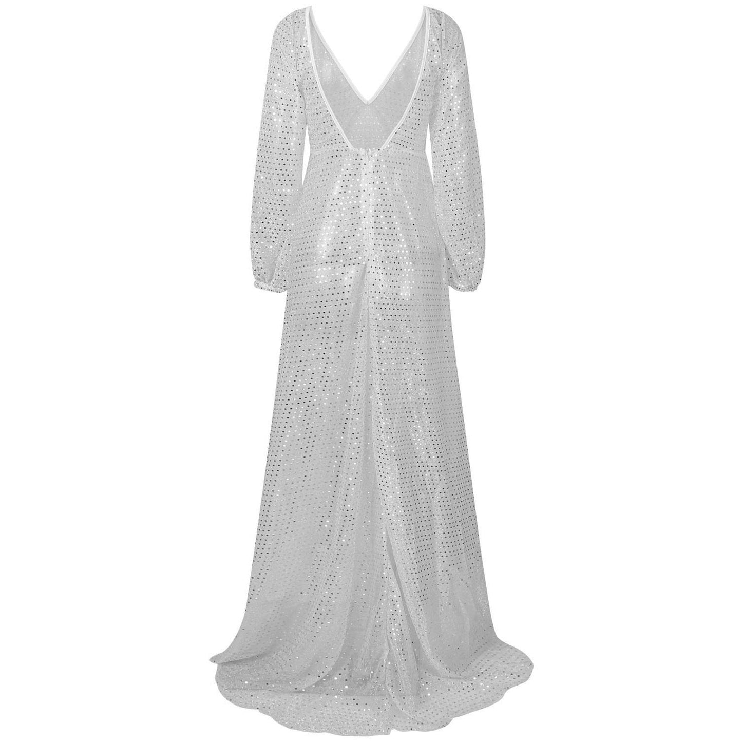 Women Glittering Transparent Evening Dress Ivyshape