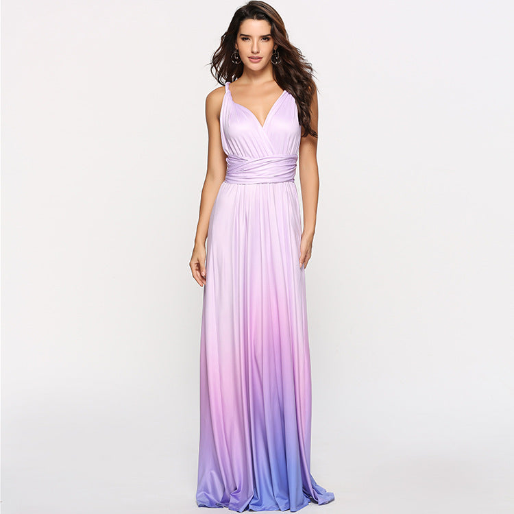Women's Elegant Ombre Maxi Dress Ivyshape