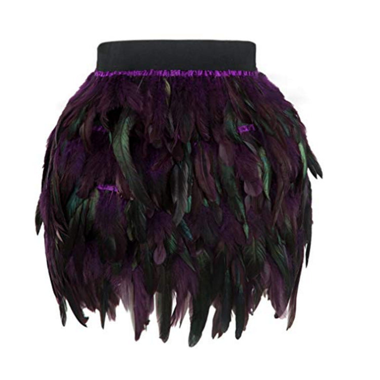 Ladies Feather Skirt Ivyshape
