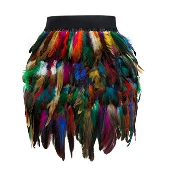 Ladies Feather Skirt Ivyshape