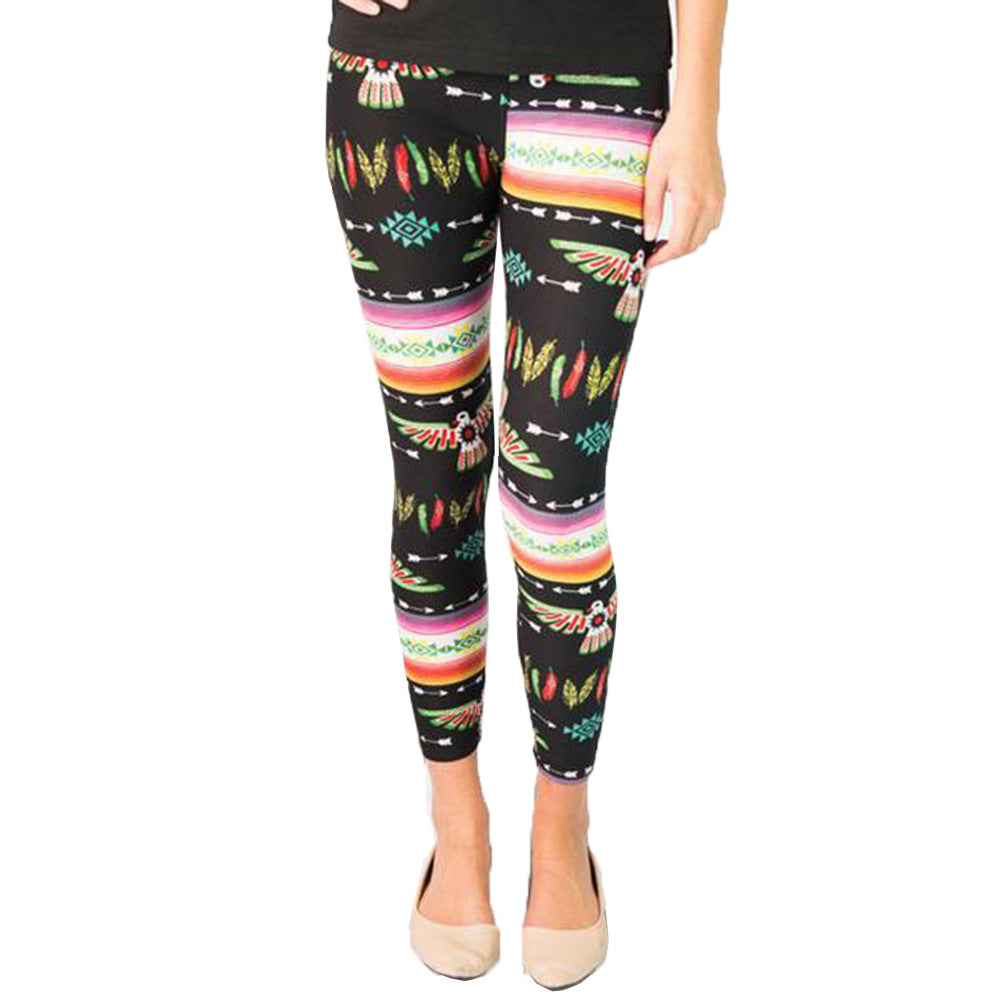 Women's Printed Stretch Leggings Ivyshape