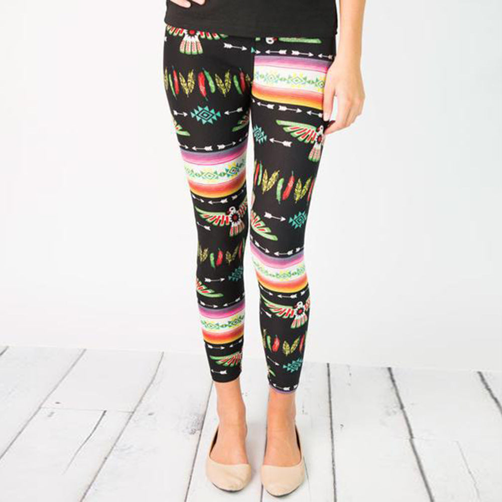 Women's Printed Stretch Leggings Ivyshape