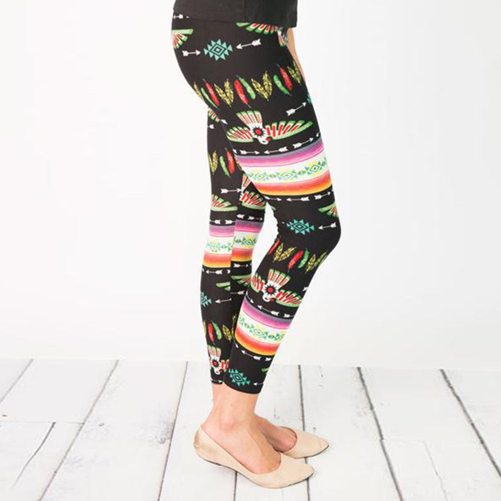Women's Printed Stretch Leggings Ivyshape