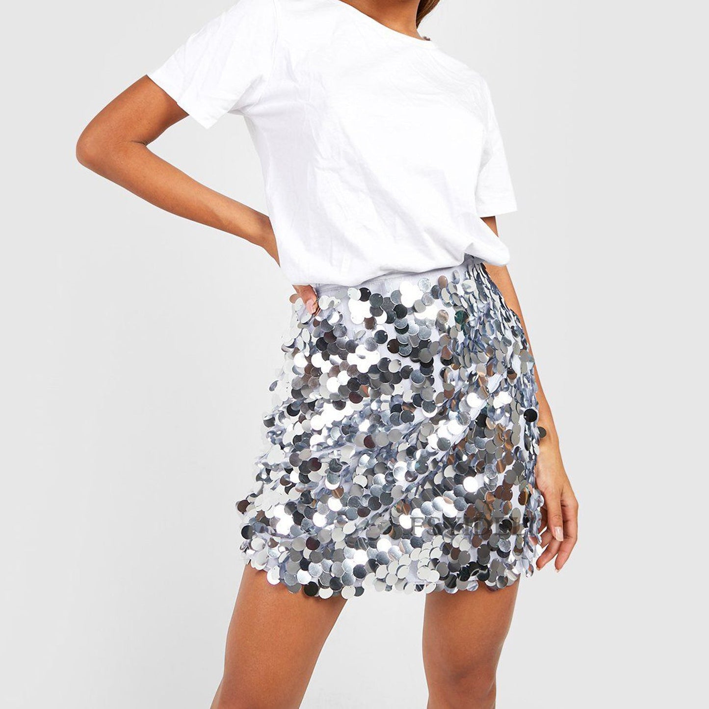Esperanza | Gonna a vita alta da donna con paillettes