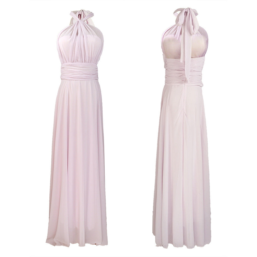 Ladies Neckline A-Line Evening Dress Ivyshape
