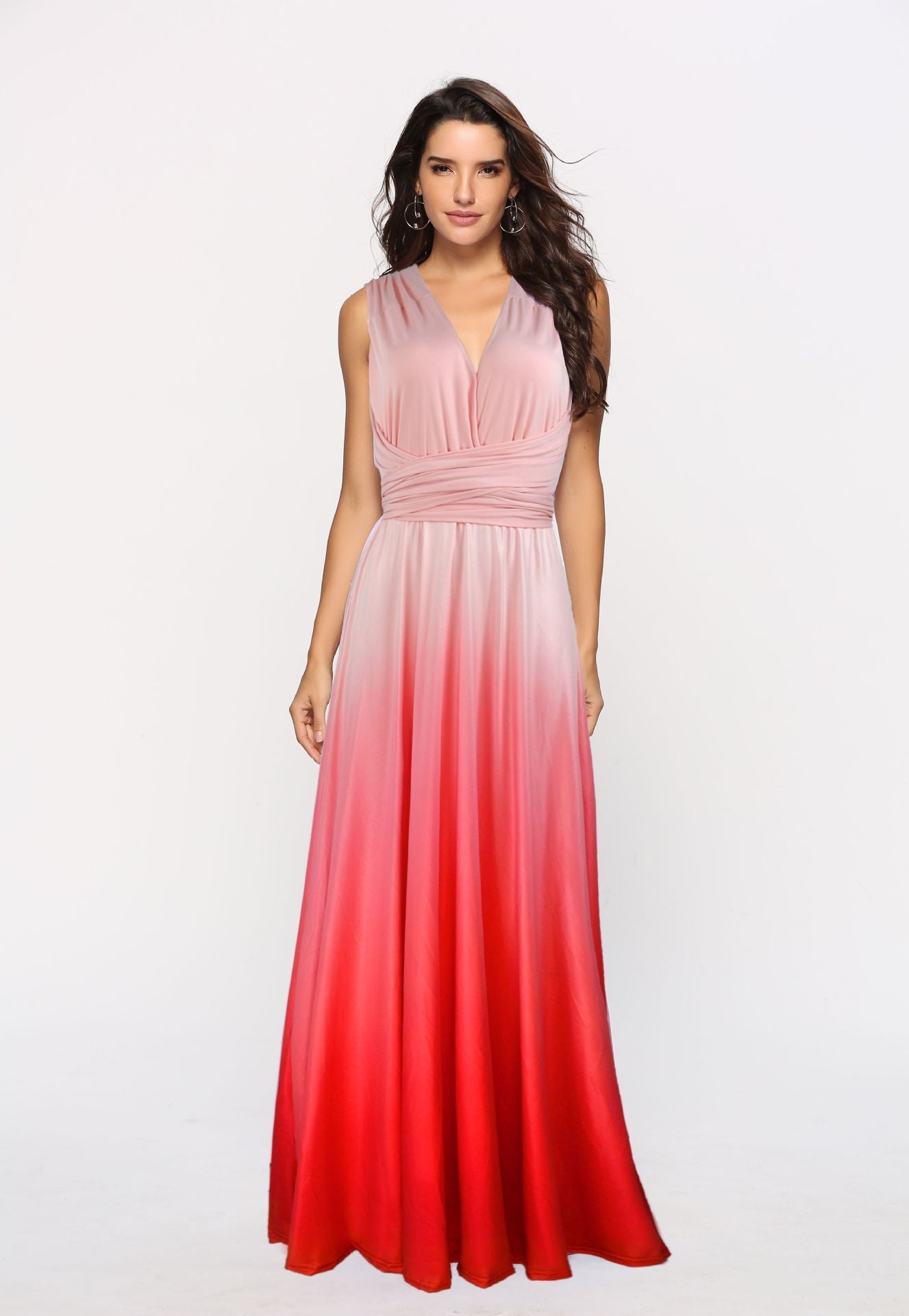 Women's Elegant Ombre Maxi Dress Ivyshape