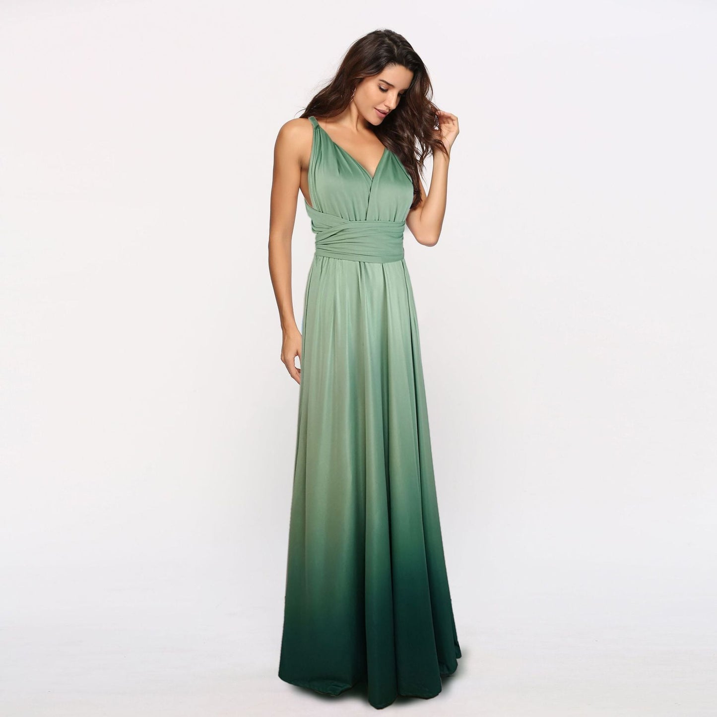 Women's Elegant Ombre Maxi Dress Ivyshape
