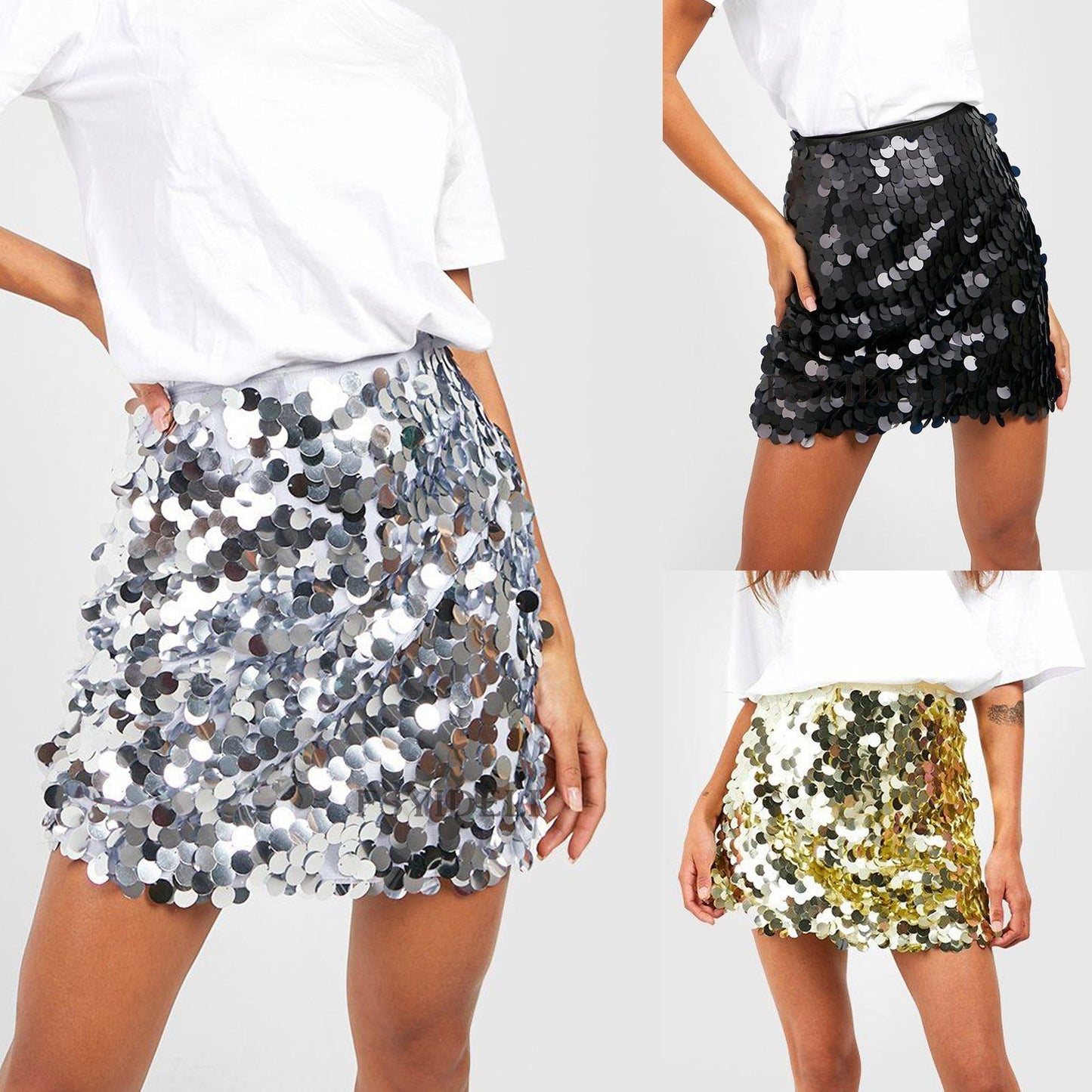 Esperanza | Gonna a vita alta da donna con paillettes