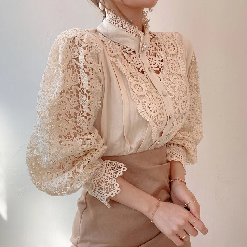 Isabella - Camicetta elegante in pizzo